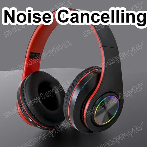Wireless Bluetooth Headphones with Noise Cancelling Over-Ear Earphones 5.1 UK