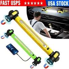 3000LM LED Work Light Bar Magnetic Lamp Bar Rechargeable Hood Light with Hooks