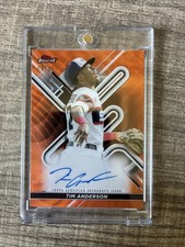 2022 Topps Finest Orange Refractor Autograph #FA-TA Tim Anderson Auto /25