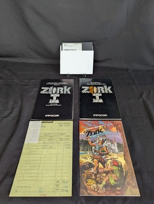 VERY RARE! - Zork (Apple II, Personal Software, 1980) - With Receipt & Extras