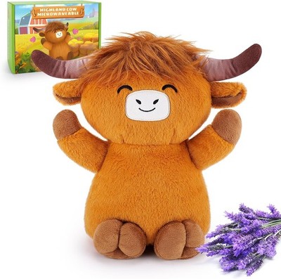 Highland Cow Microwavable Heating Pad-1.2lb Heating Pads for Cramps &Period Pain
