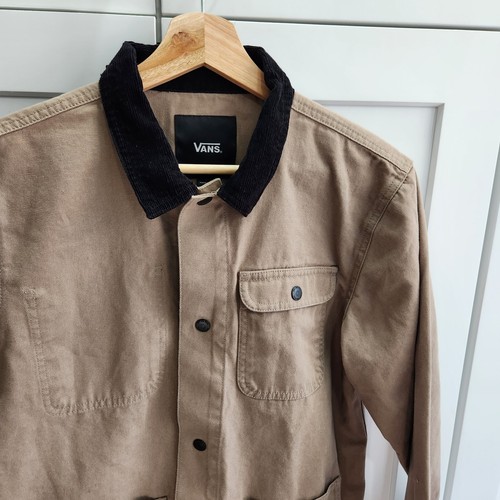 Vans Drill Chore Coat Jacket Military Khaki Barn Style Kids Boy size XL - Picture 5 of 11