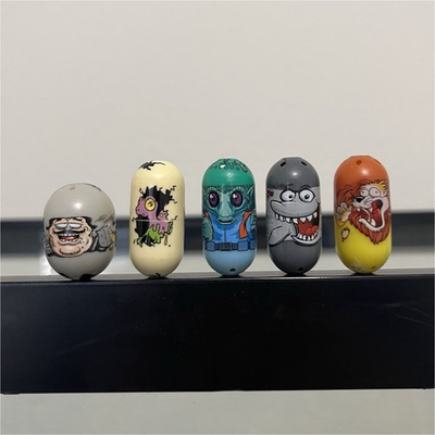 #ad Mighty Beanz Capsule Figures Lot of 5 Assorted Characters 2010 $13.50