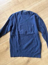 Tommy Hilfiger Herren Pullover V-Ausschnitt Baumwolle 3XL 3 XLT Blau Dunkelblau