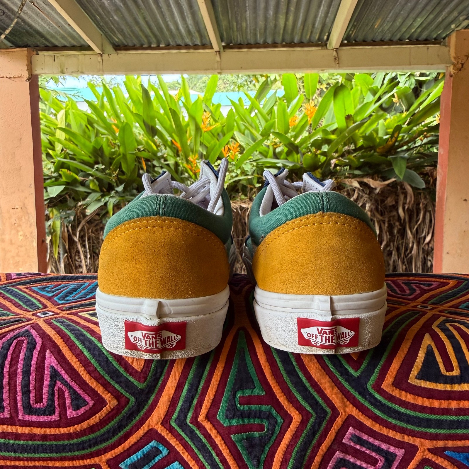 Vans Old Skool Yacht Club Suede Canvas Sneakers Mens 4.5 Womens 6 Multi Color thumbnail 4