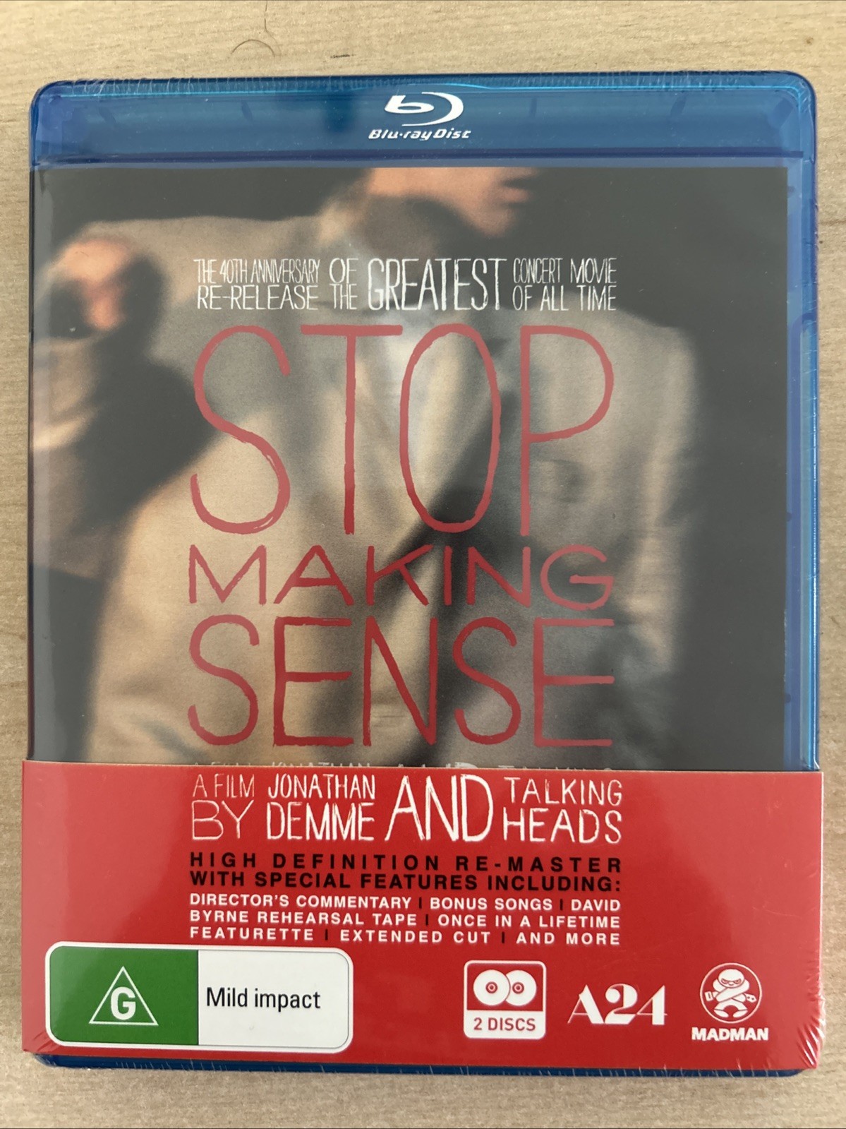 Stop Making Sense (Special Edition) Blu Ray Talking Heads Region B *New*