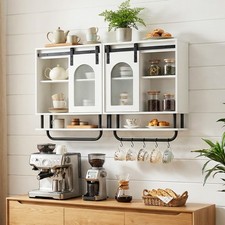 Bathroom Cabinet Sliding Barn Door Medicine Storage