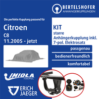 für Citroen C8 Typ Ea/Eb 11.2005-Jetzt AHK Starr +7Pol Spezifisch E-Satz NEU PKW