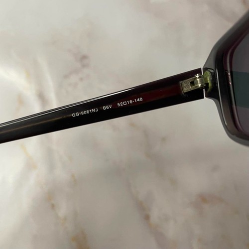 GUCCI Vintage Square Frame Sunglasses GG-9061NJ with Case from Japan F/S - Picture 10 of 13