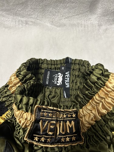 Boys venom Muaythai green gold black shorts size medium - Picture 2 of 3