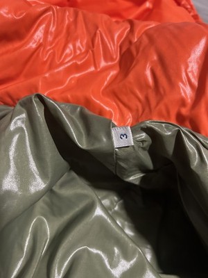 Moncler Puffer Jacket orange  Down Hooded Men s Large L Size 3 Coat Ecrins￼
