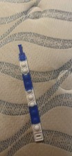 Pop It Bracelet. Blue and White