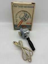Vintage Chic Electric Body Massager Vibrator Cat.# 495M +Original Box - WORKS