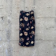 vintage sheer floral maxi skirt