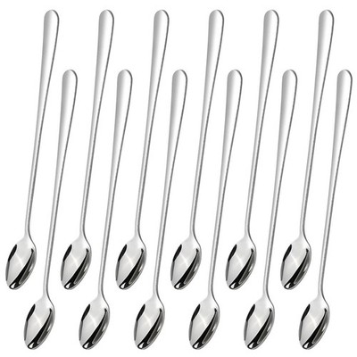 Edelstahl langer Griff Eistee Löffel langer Griff Löffel X8N13660