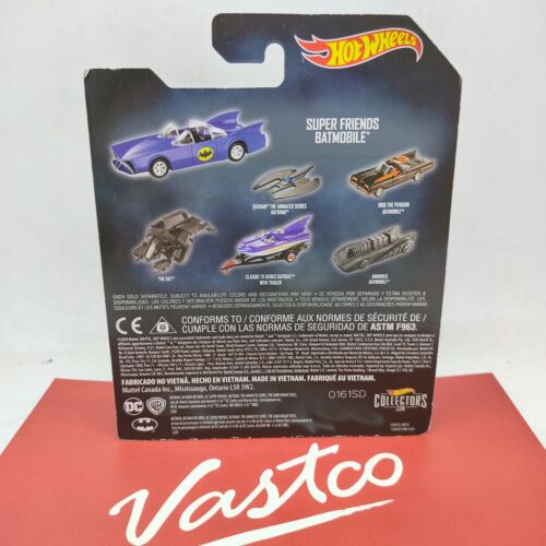Mattel Hot Wheels 1/50 Scale DC Comics Batman Super Friends Batmobile GVN15 - Picture 6 of 6