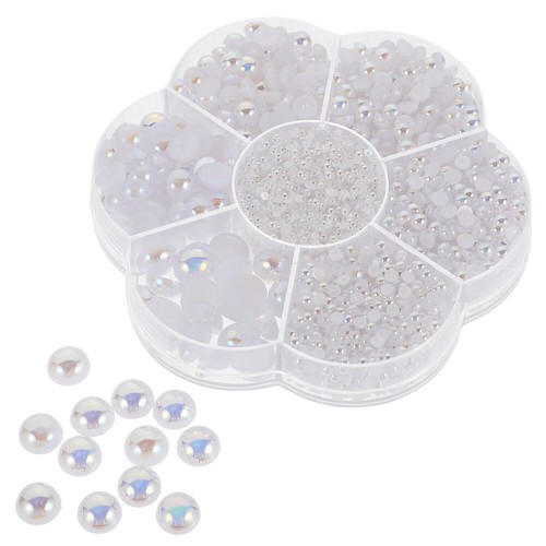 Flatback Manicures Imitation DIY Assorted Sizes Pearl Beads Crafts Pearls - Picture 8 of 12