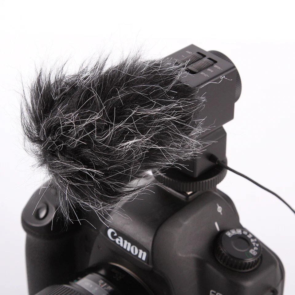 SGC-698 Stereo Microphone for Canon 5D III II IV 80D 7D 650D 760D Camera w/ Muff - Image 2 of 4