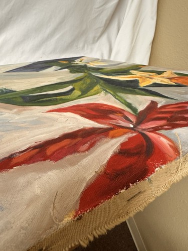 Evelyn McCorristin Peters Painting Of Lillies, Sarasota Artist, Original - Picture 7 of 7