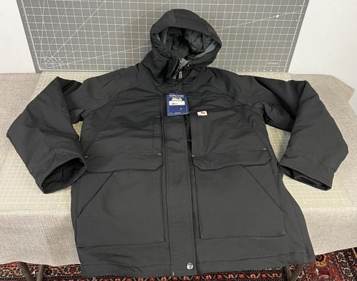 Carhartt Women’s Super Dux Insulated Relaxed Fit Traditional Coat Sz. L Black - Picture 1 of 8