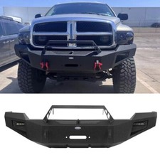 For 2003 2004 2005 Dodge Ram 2500 3500 Front Bumper Wwinch Plate Led Lights For 2003 2004 2005 Dodge Ram 2500 3500 Front Bumper Wwinch Plate Led Lights