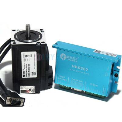 CNC Leadshine Closed Loop Hybrid Servo Drive Kit HBS507 Drive + 573HBM20 Motor