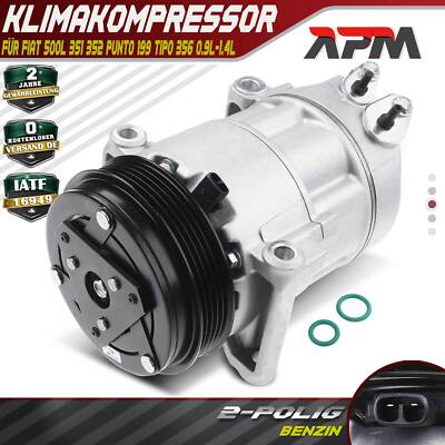 Klimakompressor 5SL12 für Fiat 500L 351 352 Punto 199 Tipo Kombi 356 0.9L-1.4L