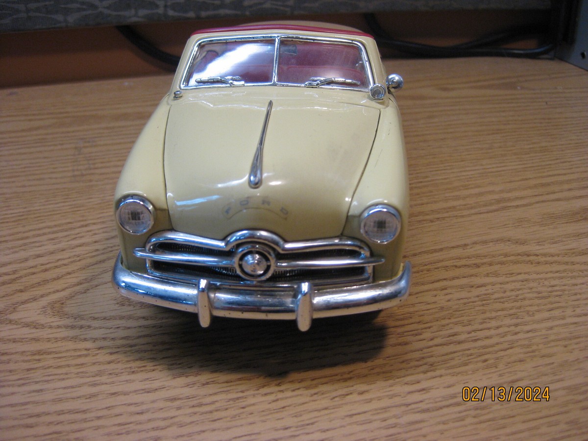 1/18 1949 FORD CONVERTIBLE, IN PALE YELLOW , BY MIRA , NO