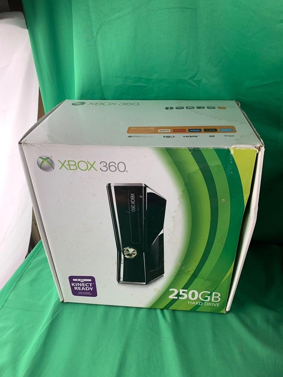 Xbox360 - OliveX BOX 250 GB XBOX 360 Console BOX ONLY (MINOR WATER DAMAGE) | eBay