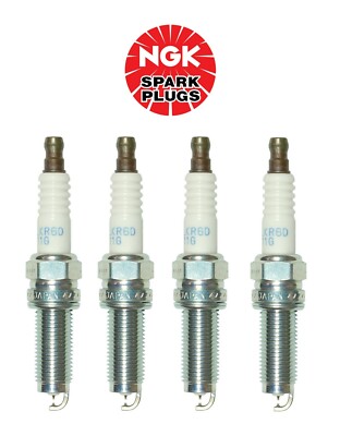 Set of Four Spark Plugs NGK 95264 For Mitsubishi Lancer Outlander 2.4L L4