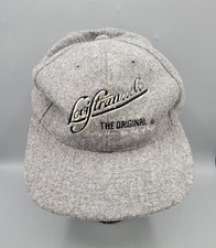 Vintage 90s Levi Strauss Embroidered American Legend Wool Grey Snapback Hat Cap