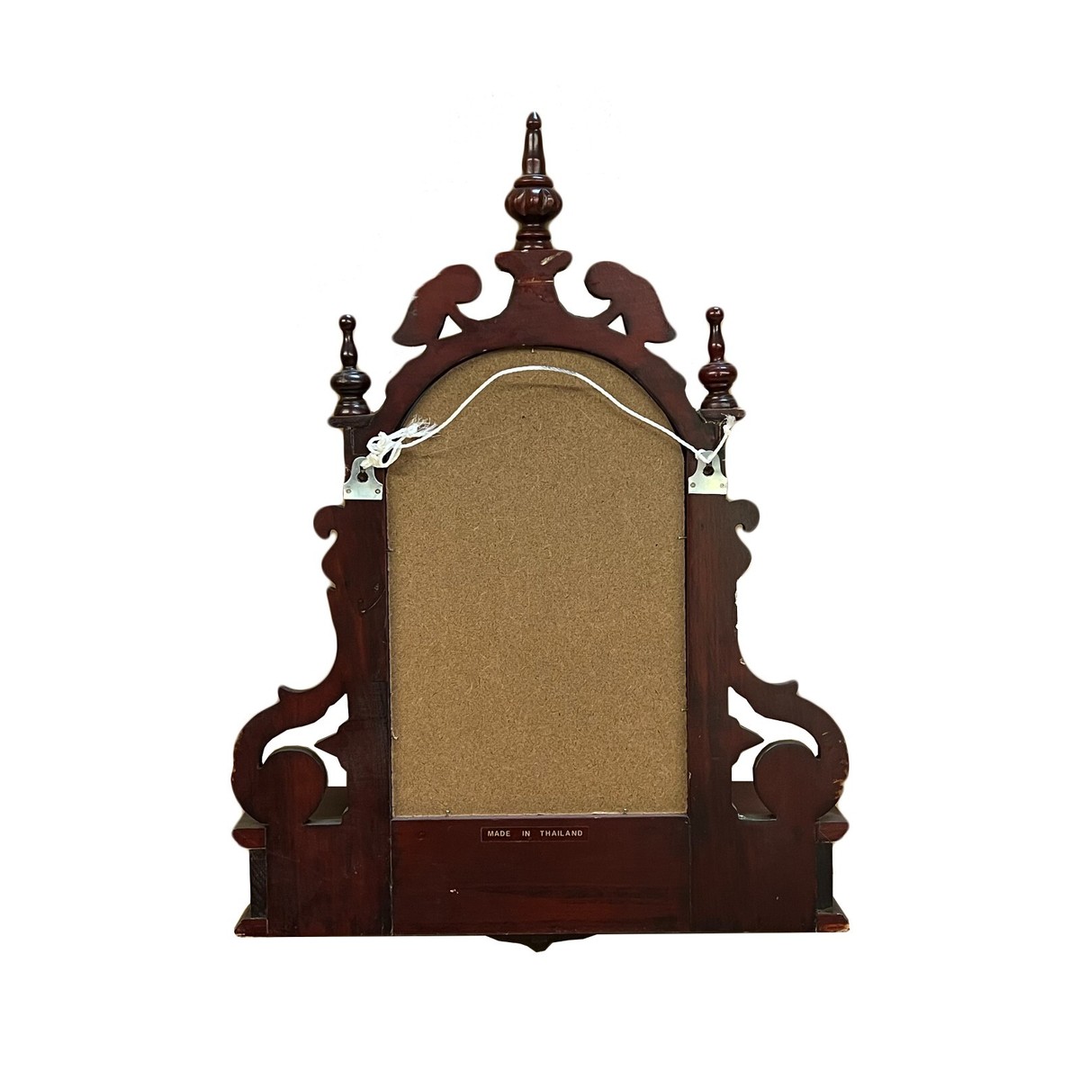 Oriental Asian Vintage Brown Wood Wall Mount Mirror Chest ws2321S Oriental Asian Vintage Brown Wood Wall Mount Mirror Chest ws2321S