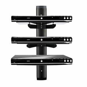 Floating 3 Tiers Media Shelves Wall Mount Shelf Rack Stand For Dvd Tv Sky Box Uk Ebay