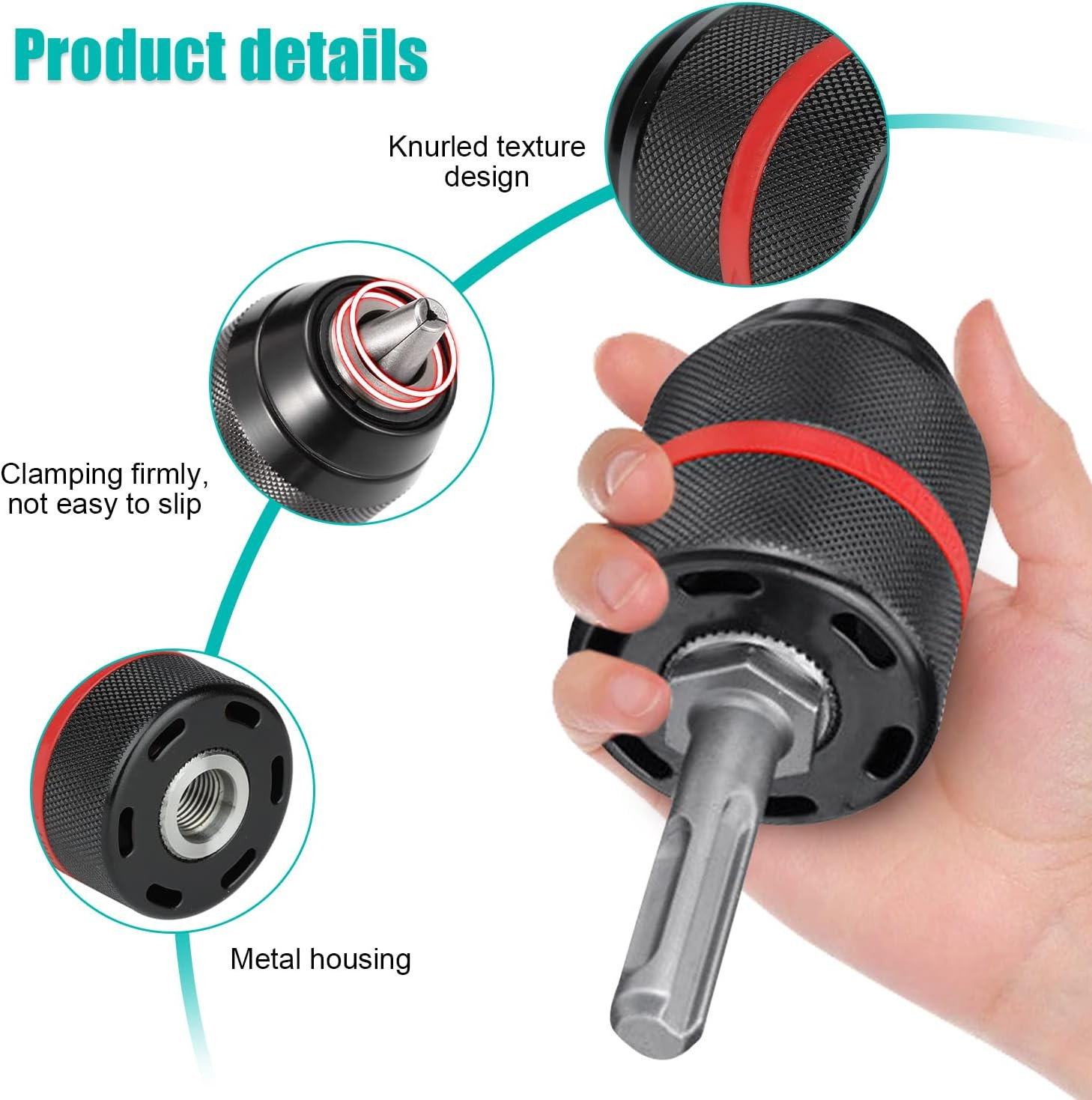 Mandrino per Trapano Attacco 1.5-13Mm Avvitatore Autoserrante 1/2"-20 UNF foto 4