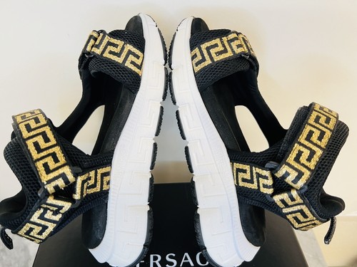 VERSACE Kids Mini Me Greca Neoprene Strap Sandals, Size 31 EU/13 Child US, $450 - Picture 8 of 15