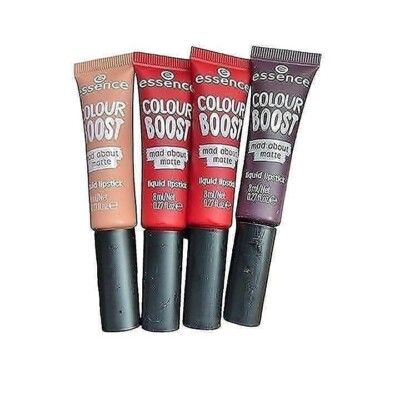 Lot of 4 Essence Colour Boost Mad about Matte Liquid Lipstick