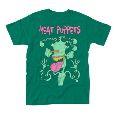 Meat Puppets Monster T-Shirt Short Sleeve Cotton Tuft Green