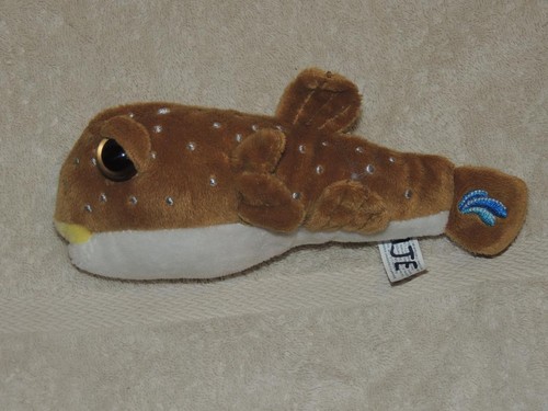 Applause Russ Seapals Kugelfisch Plüschtier Stofftier große Augen 7,5" Fingerpuppe - Bild 2 von 3