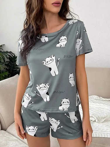 2 piece Pyjamas set women Night sleepwear and Loungewear - Picture 7 of 14