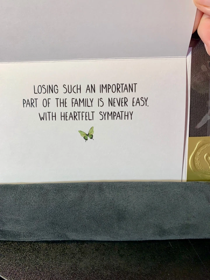 Tarjeta de felicitación condolencias de simpatía pérdida de mascota perro mucho amor Foto 2 de 3