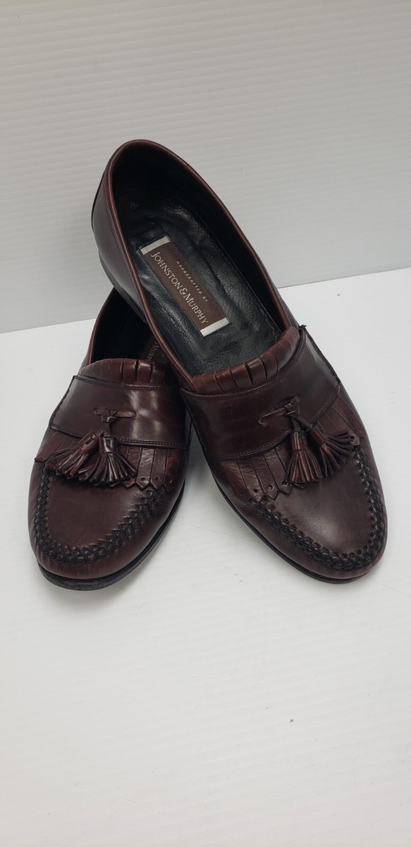 Johnston Murphy Domani Brown Leather Kiltie Tassel Loafer  display picture 1
