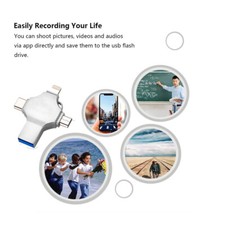 USB OTG 512G/256GB Flash Drive Stick 4 IN 1 Type C for i Phone Android iPad Lot