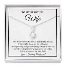 To My Wife Necklace, Christmas Gifts For Women, Anniversary Gift For Wife