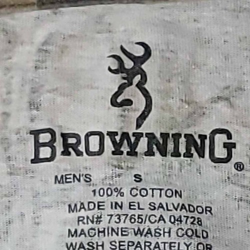 Browning Mens Sweatshirts Multicolor Camouflage Crew Neck Fleece Lined Cotton S - Picture 6 of 10