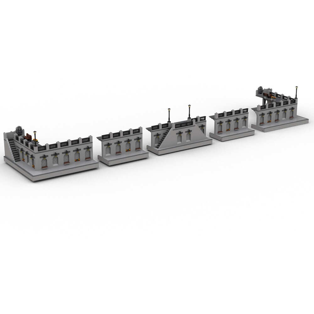 MOC-53138 Modular Parisian Promenade Complete Set Modular Building 3725  Parts