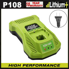 P117 Charger For RYOBI P108 18V One Plus P102 High Capacity Lithium-Ion Battery