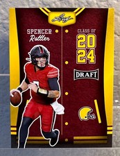 2023 Leaf Draft - Class of 2024 Gold #80 Spencer Rattler (RC)