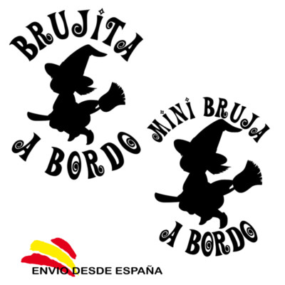Vinilo adhesivo BRUJA 04 pegatina decal vinyl sticker aufkleber WITCH 04
