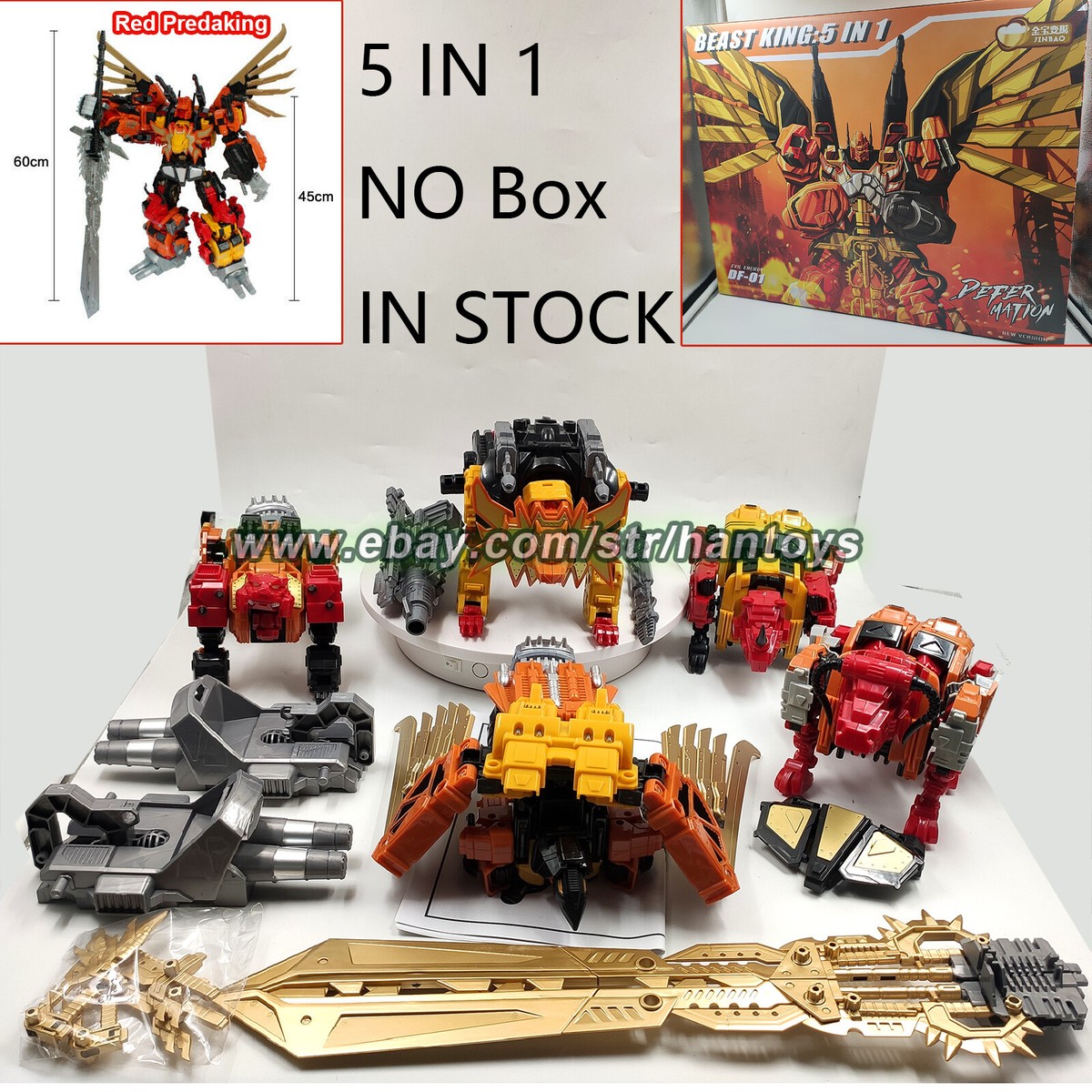 JINBAO MMC Predaking Feral Rex RED EXTRA UPGRADE KITS Oversize