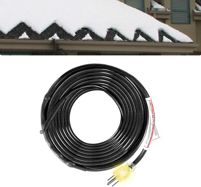 JHSF1 Self Regulating Pre-Assembled Heating Cable 50-Feet 120V Roof Deicing and 